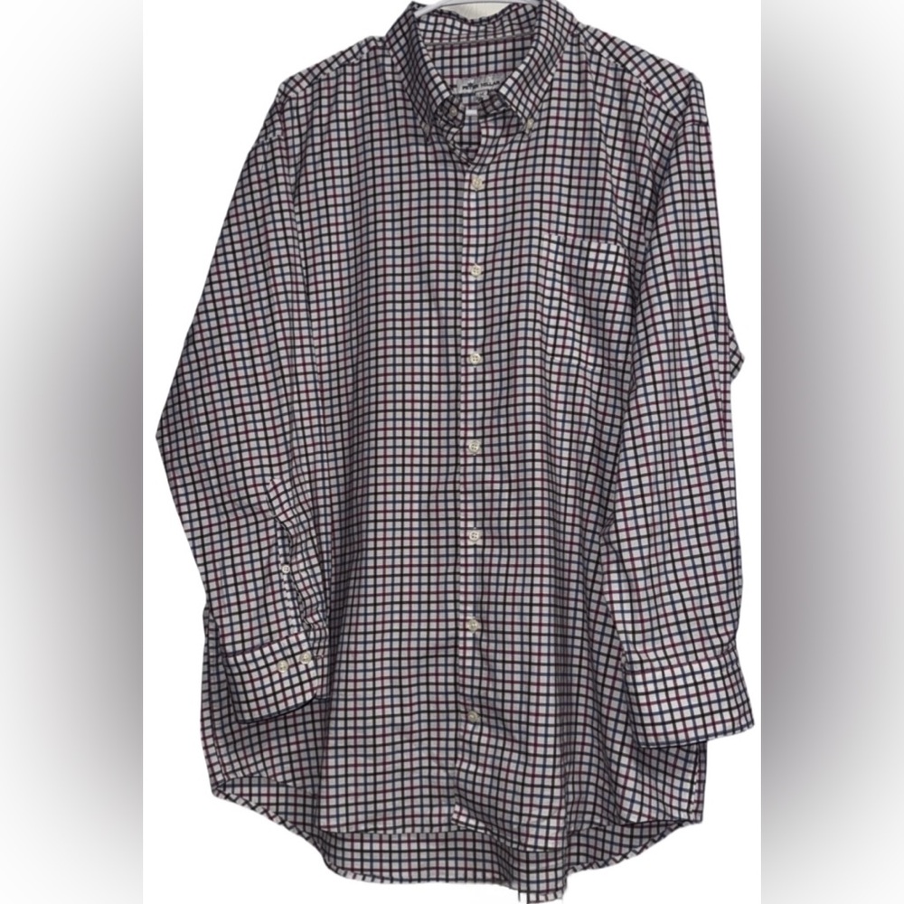 Peter Millar XL Multicolor Check Button Down Shirt - Picture 3 of 6